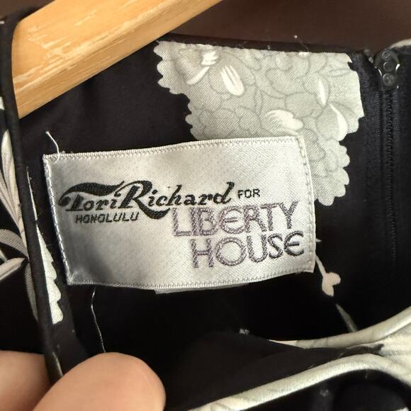 TORI RICHARD Liberty House 70s Vintage Woman's Kimono Style Japanese Print Dress - Picture 4 of 8